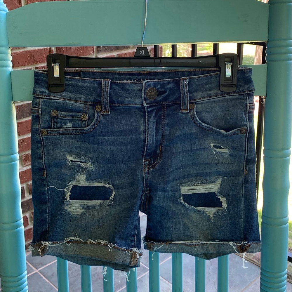 American Eagle Jean Shorts Size 0